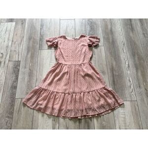 SHEIN pink/mauve knee length dress size S